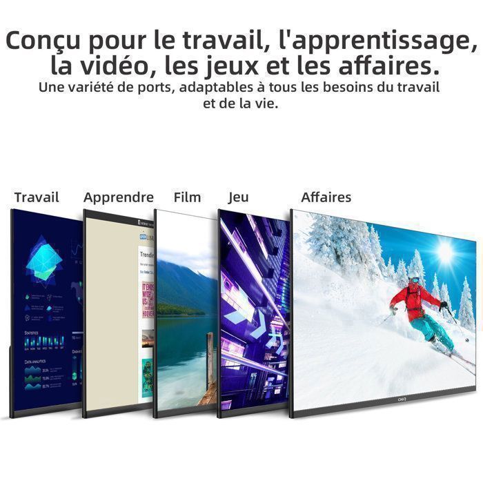 Monitor per PC CHIQ da 24 pollici - Full HD 1920x1080 - 100Hz - Ultrasottile - IPS