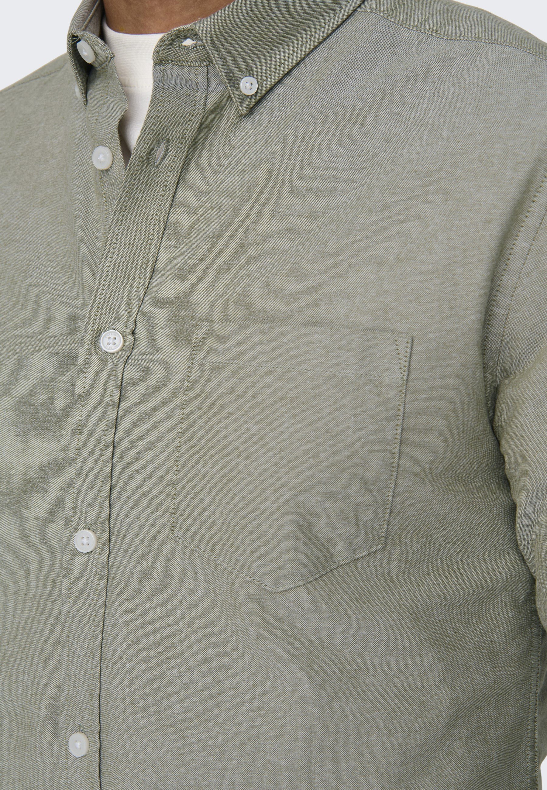 Only & Sons ONSALVARO SLIM SHIRT - Shirt - olijfgroen