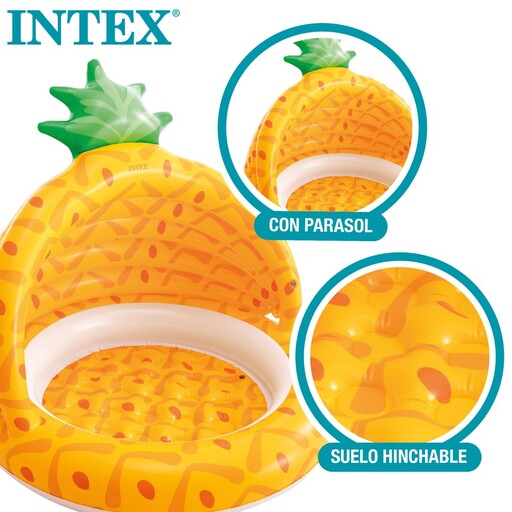  Intex aufblasbares Kinderbecken mit Ananas-Sonnendach
