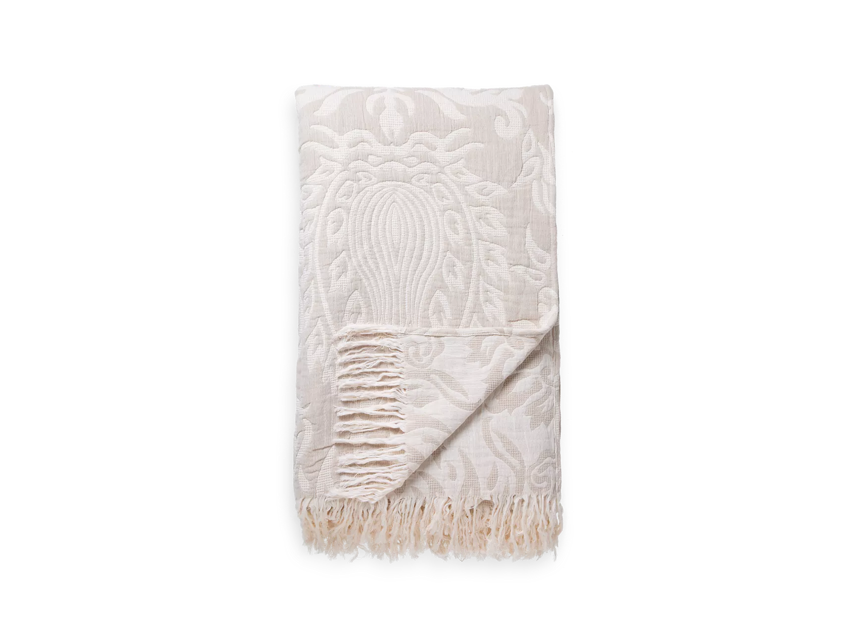 Couette Latur Jacquard Blanc cassé 150 x 250 cm