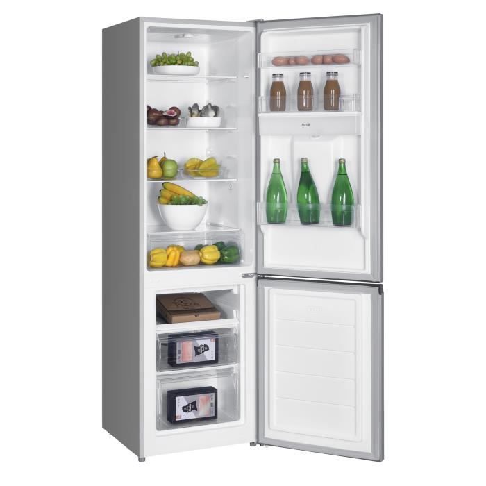 Frigorífico-congelador combinado GEDTECH GCB262SL Plata - Capacidad de 262 litros - Congelador inferior - Clase energética E