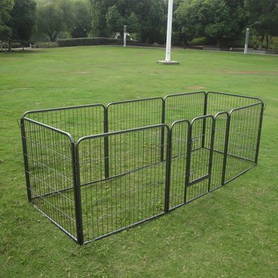 Metallgård för små husdjur och valpar – 8-sidig