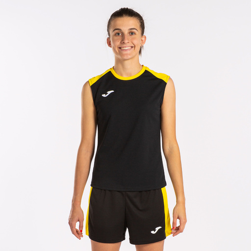 Joma Eco Championship Tanktop Schwarz Gelb
