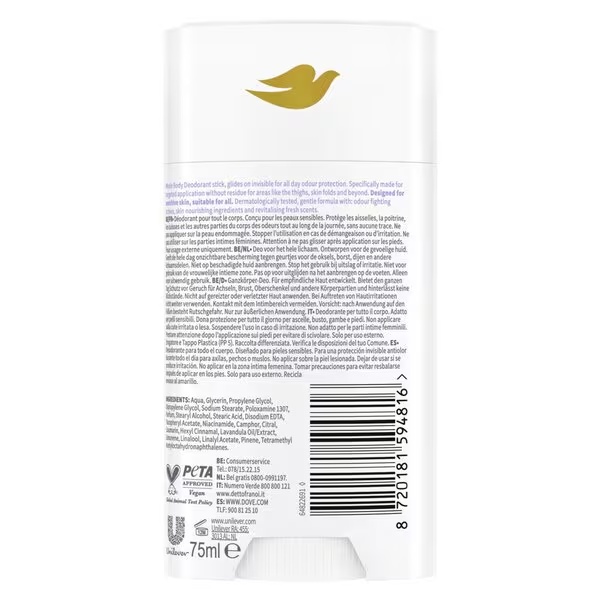 Dove dezodorans u stiku za cijelo tijelo s mirisom lavande i kamilice 75 ml