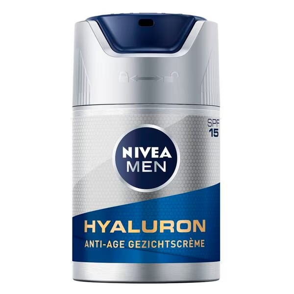 NIVEA Men hialurono rūgšties veido kremas nuo senėjimo, 50 ml