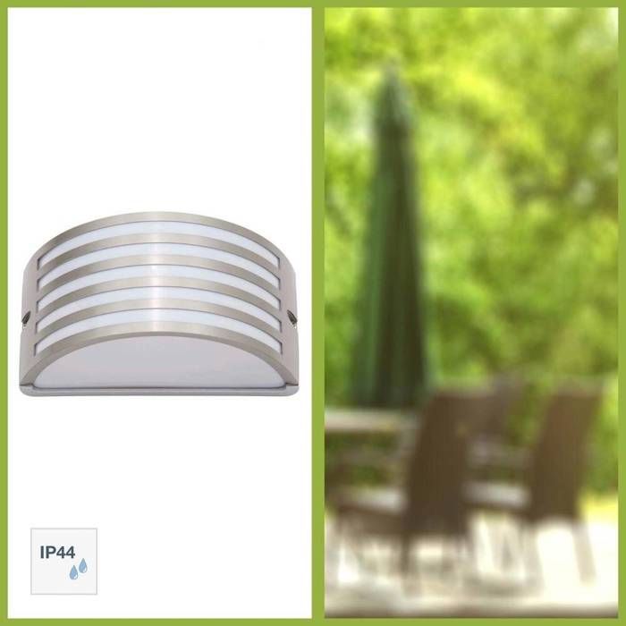 CELICA buitenwandlamp - Briljant - Staal - E27 max. 60W
