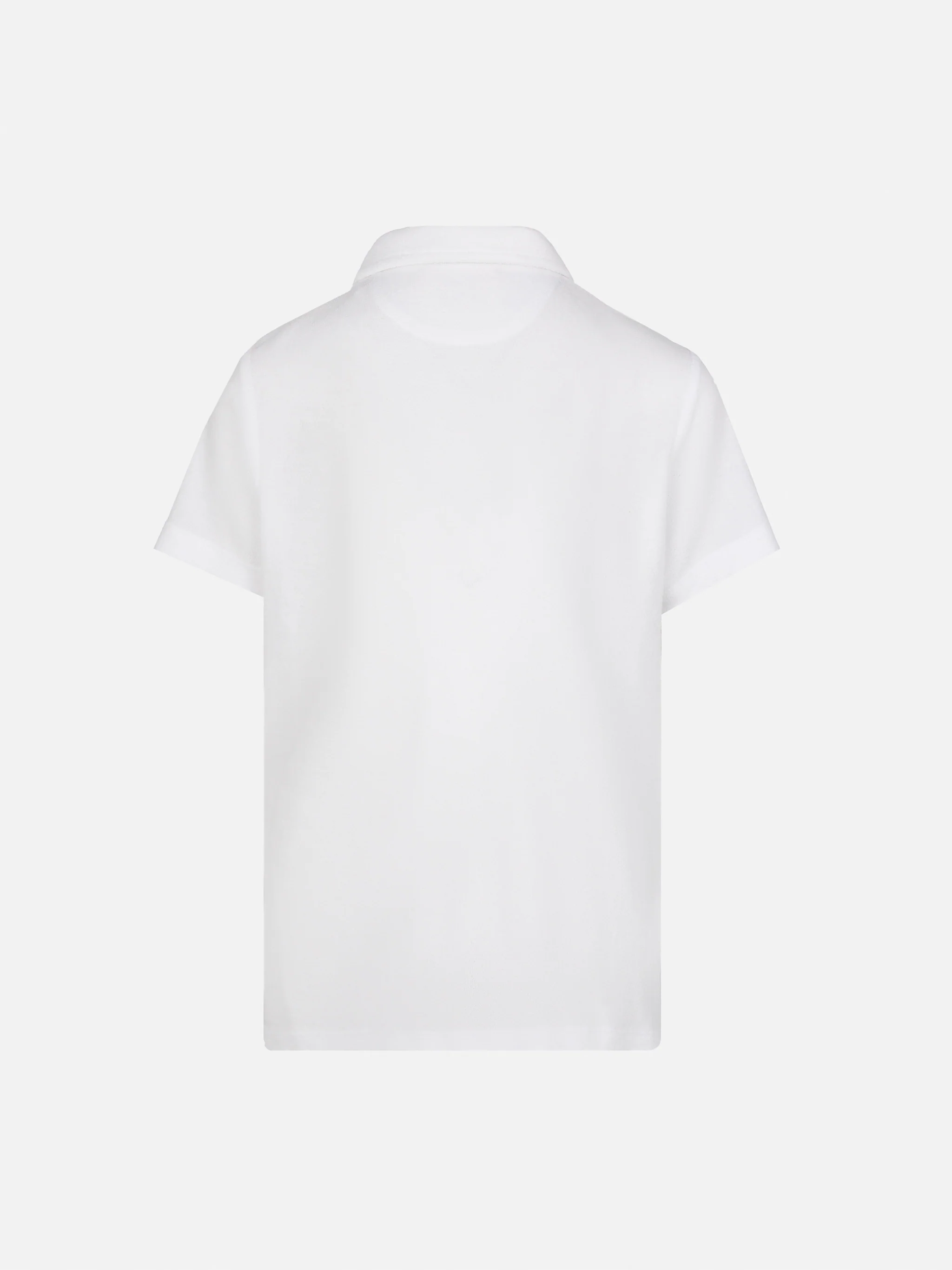 Jeremy Jr. witte badstof poloshirt