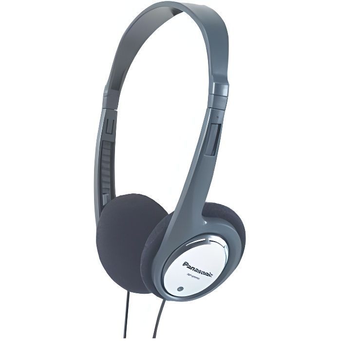 Cuffie on-ear Panasonic RP-HT030E-S XBS, suono potente, argento
