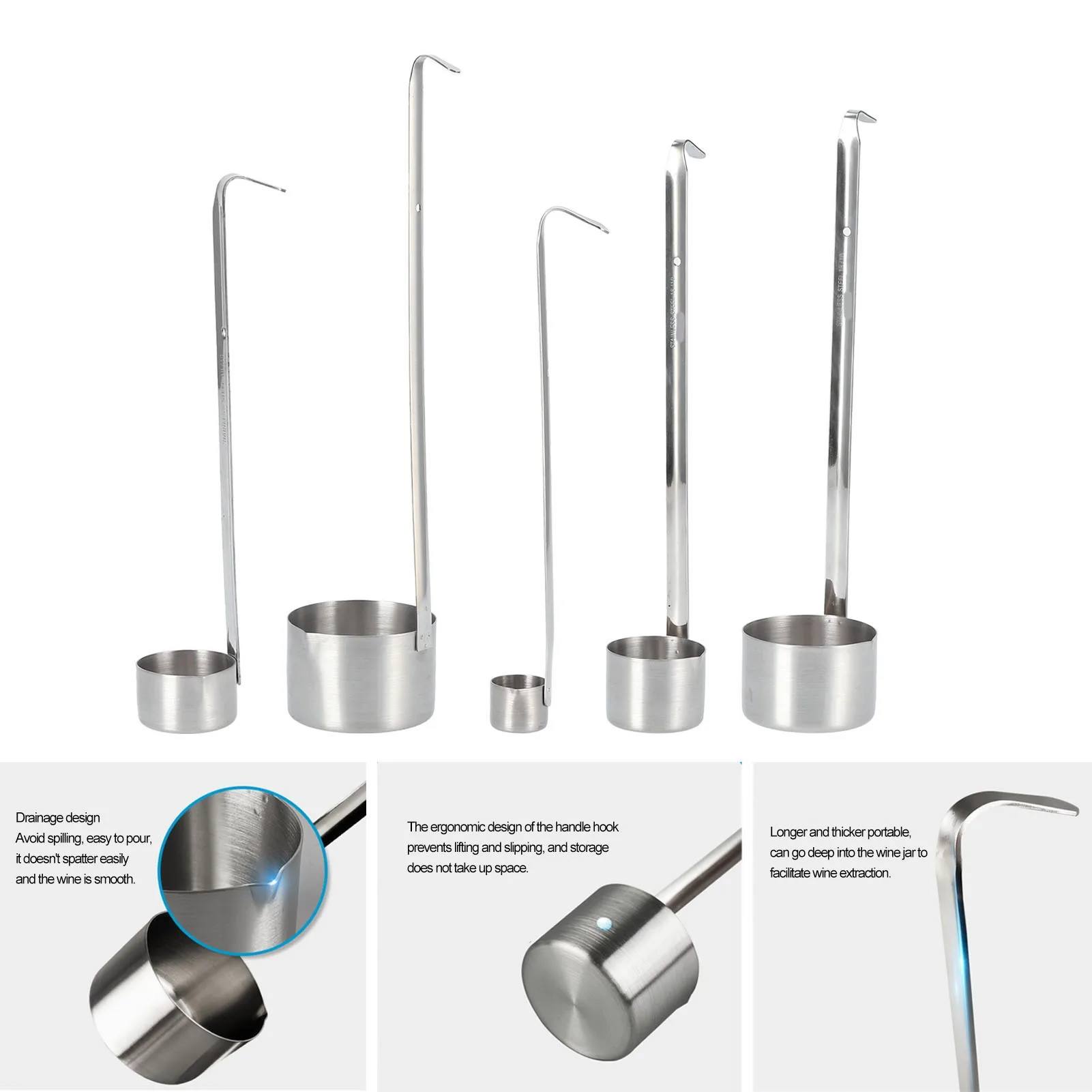 Mestolo in acciaio inox Mestolo da vino Mestolo in acciaio inox Cucchiaio da vino Cucchiaio dosatore per birra Cucchiaio dosatore per vino da cucina