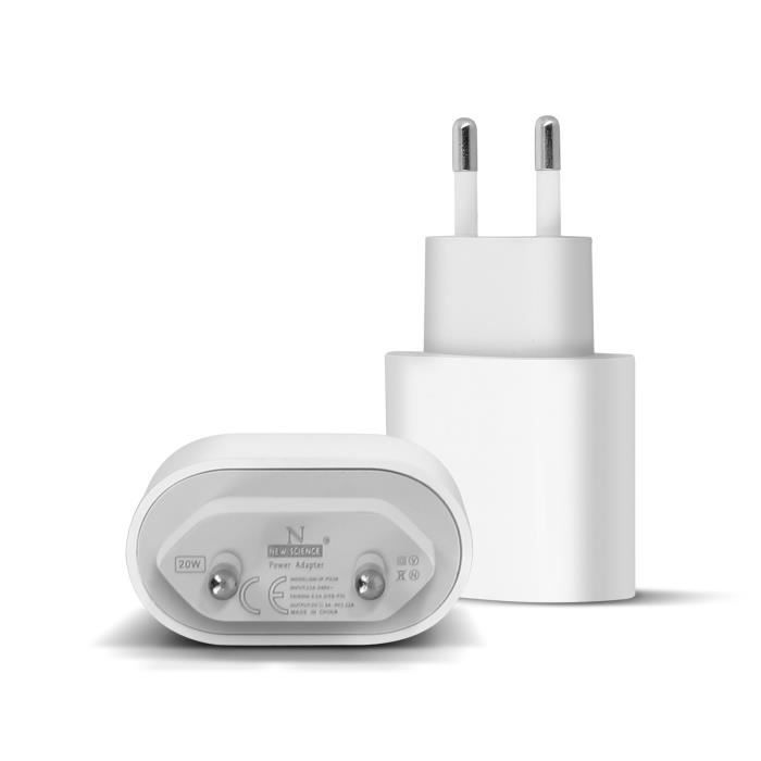 AVIZAR USB Type-C Charger - 20W - Fast Charging - Compact Design - Optimized Safety