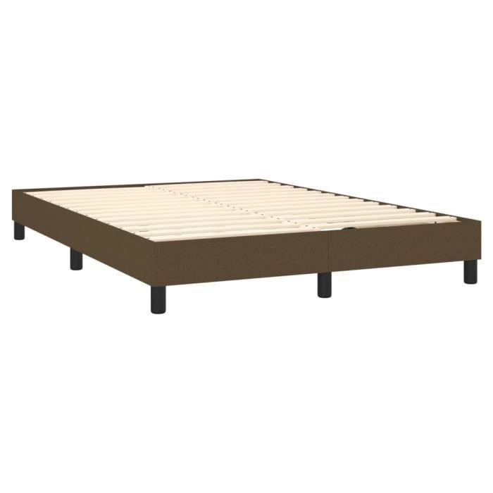 Base de cama de muelles AKOZON - 140x190 cm - Tejido resistente - Patas robustas - 2 plazas
