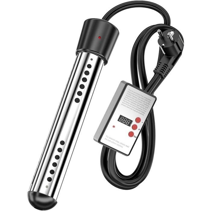Calentador de inmersión - WASDK - 2500 W - Temporizador - Apagado automático - Enchufe europeo