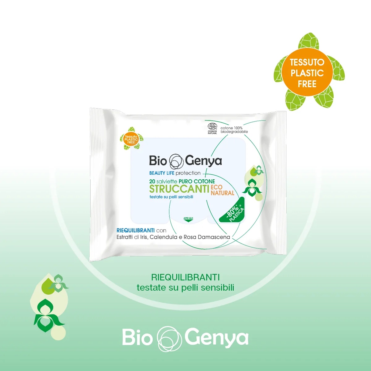 BIOGENYA Biogenya Eco Natuurlijke Make-up Remover 20 doekjes