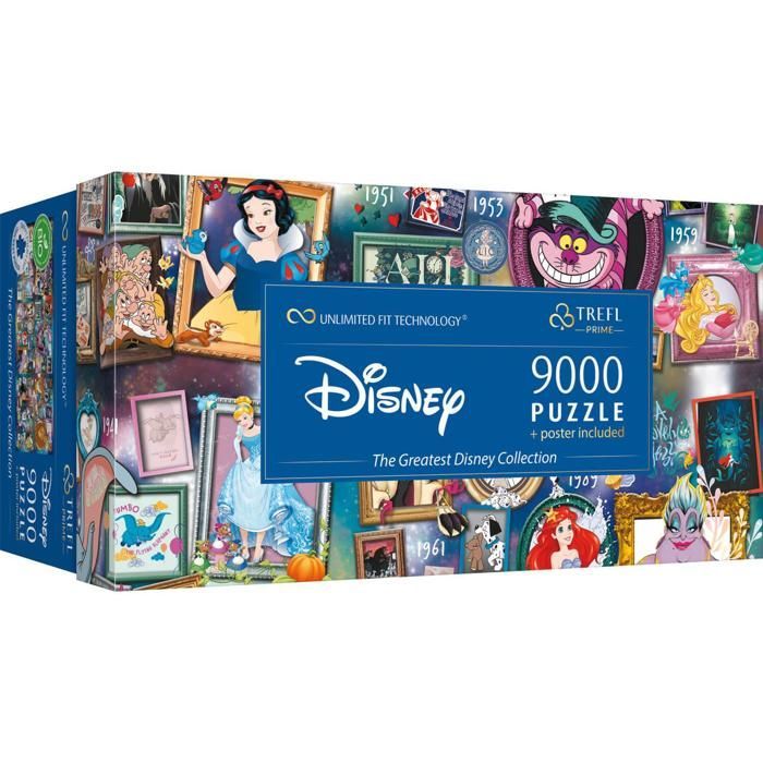 Rompecabezas de 9000 piezas: Tecnología Unlimited Fit: La colección Disney más grande