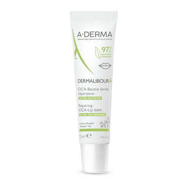 A-Derma Dermalibour Cica korjaava huulivoide