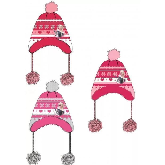 Gorro peruano - Frozen - Forro polar - Gris - Niña - Otoño/Invierno