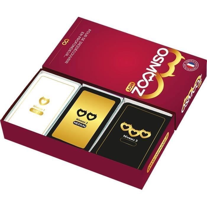 OSMOOZ Red - Jeux Couples - Un Jeu pour REdécouvrir Son Couple en Profondeur - 180 Cartes fabriquées en Europe