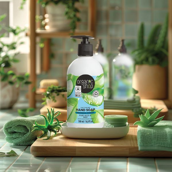 Organic Shop Aloe & Milk kézmosószappan 500ml