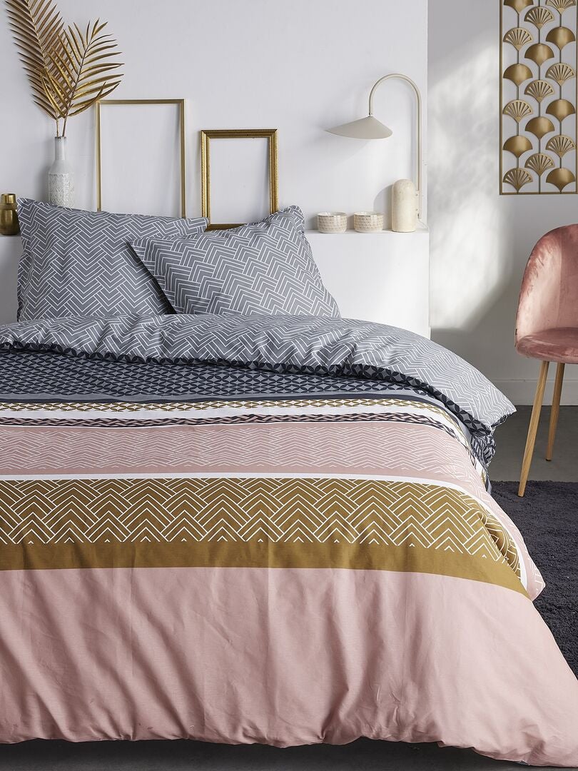 Juego de cama completo - doble - GRIS