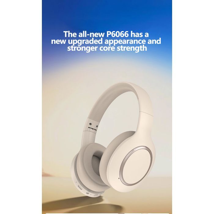 Casque Bluetooth monté sur la tête, adapté au bureau et aux loisirs, réduction du bruit, longue durée de vie de la batterie, gris