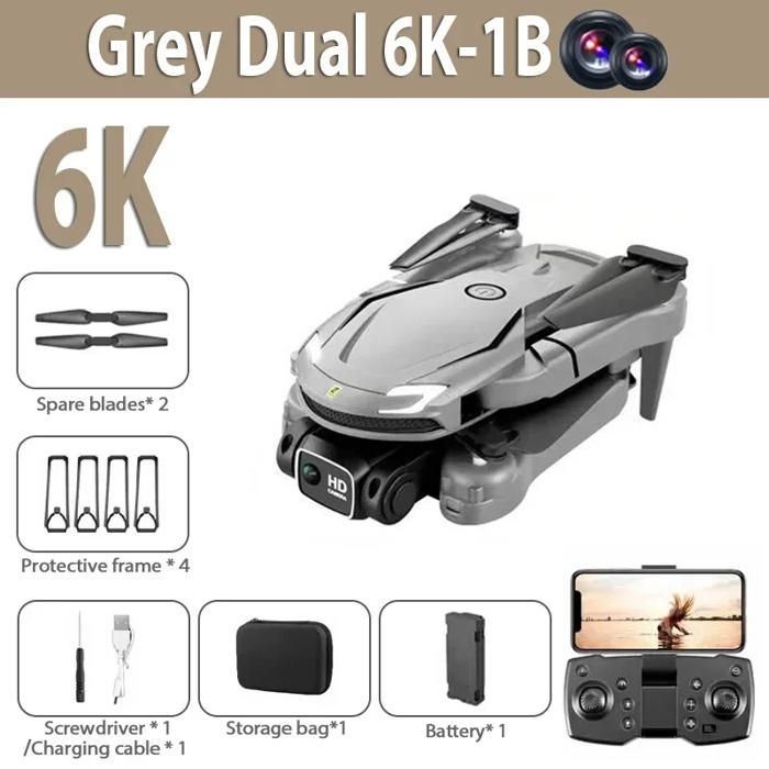 Voor V88 Drone Accu Grijs-6K-accu 5G Professionele GPS HD Luchtfotografie Afstandsbediening Vliegtuig HD Dubbele Camera Speelgoed UAV