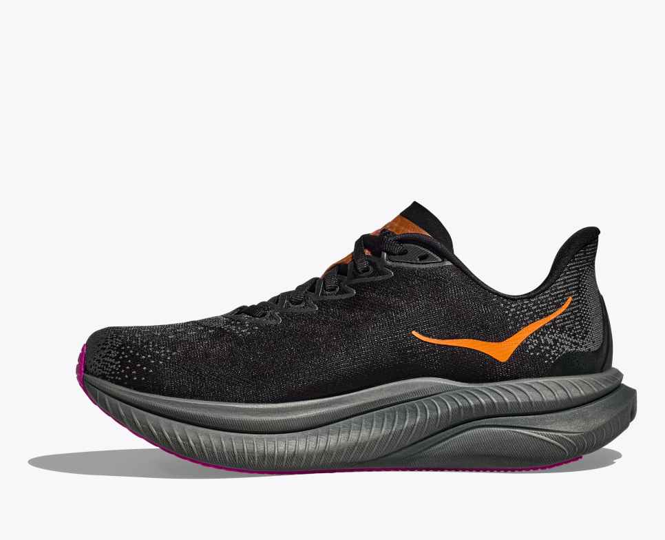 HOKA Mach 6 Schwarz / Fuchsia