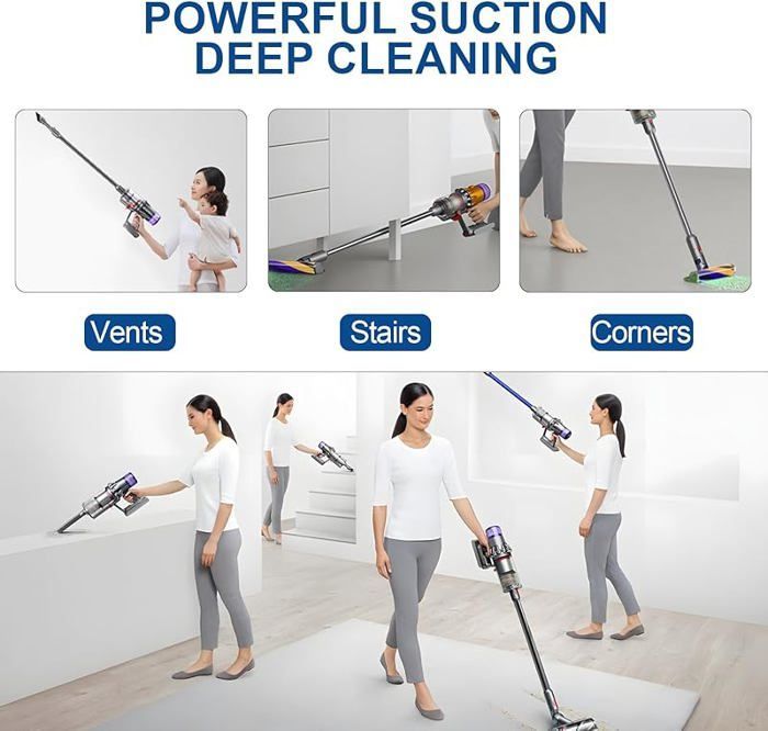 Verlengbuis - VUSZR - Compatibel met Dyson V7 V8 V10 V11 V15 - 73 cm - Zwart - Accessoire voor stofzuiger