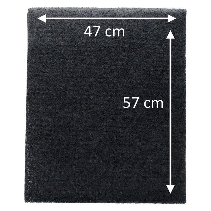 filtros de carvão ativado para coifa universal de 57x47 cm (para serem cortados no tamanho desejado)