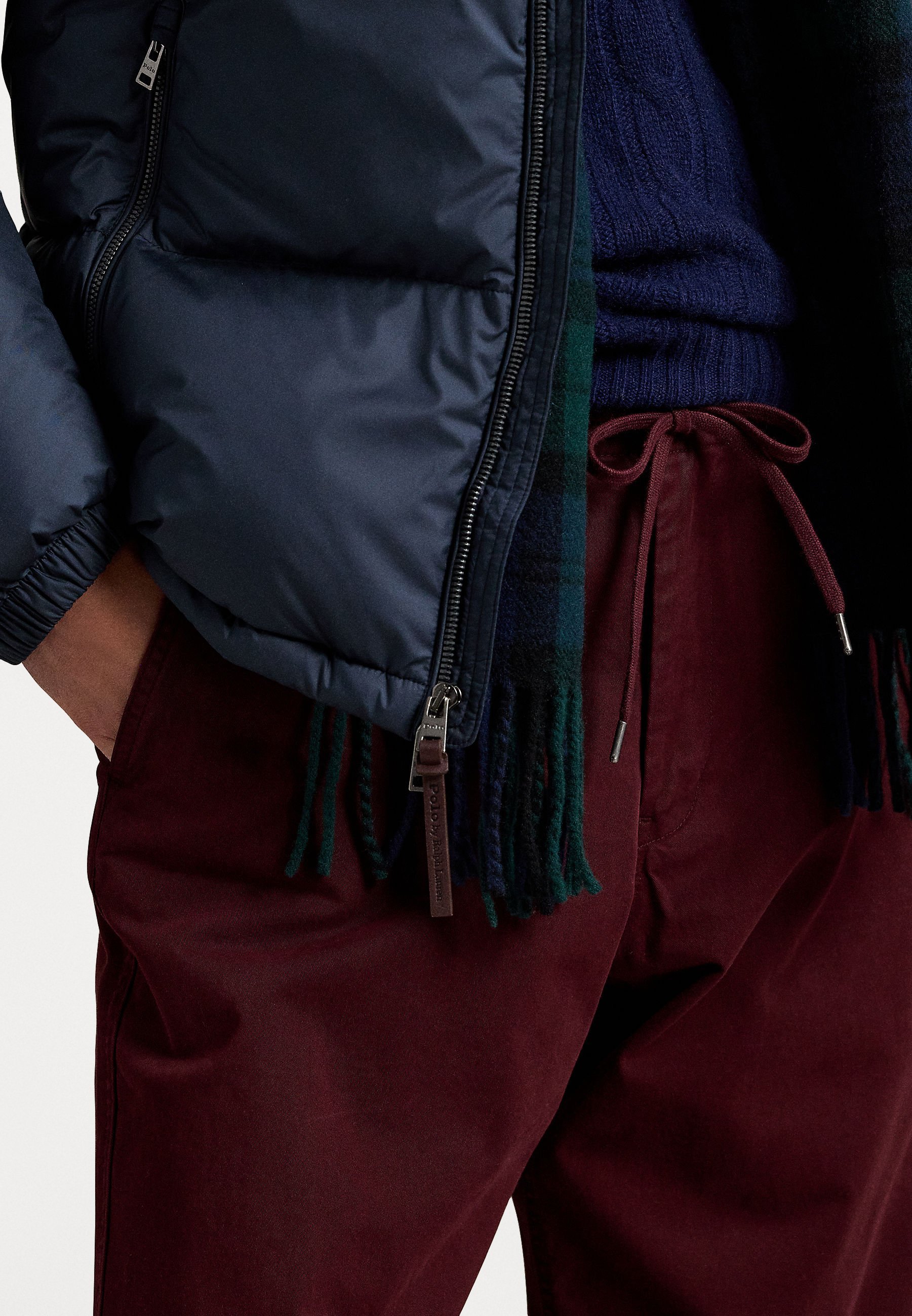 Pantaloni Polo Ralph Lauren PREPSTER STRETCH CLASSIC FIT - Rosso rubino