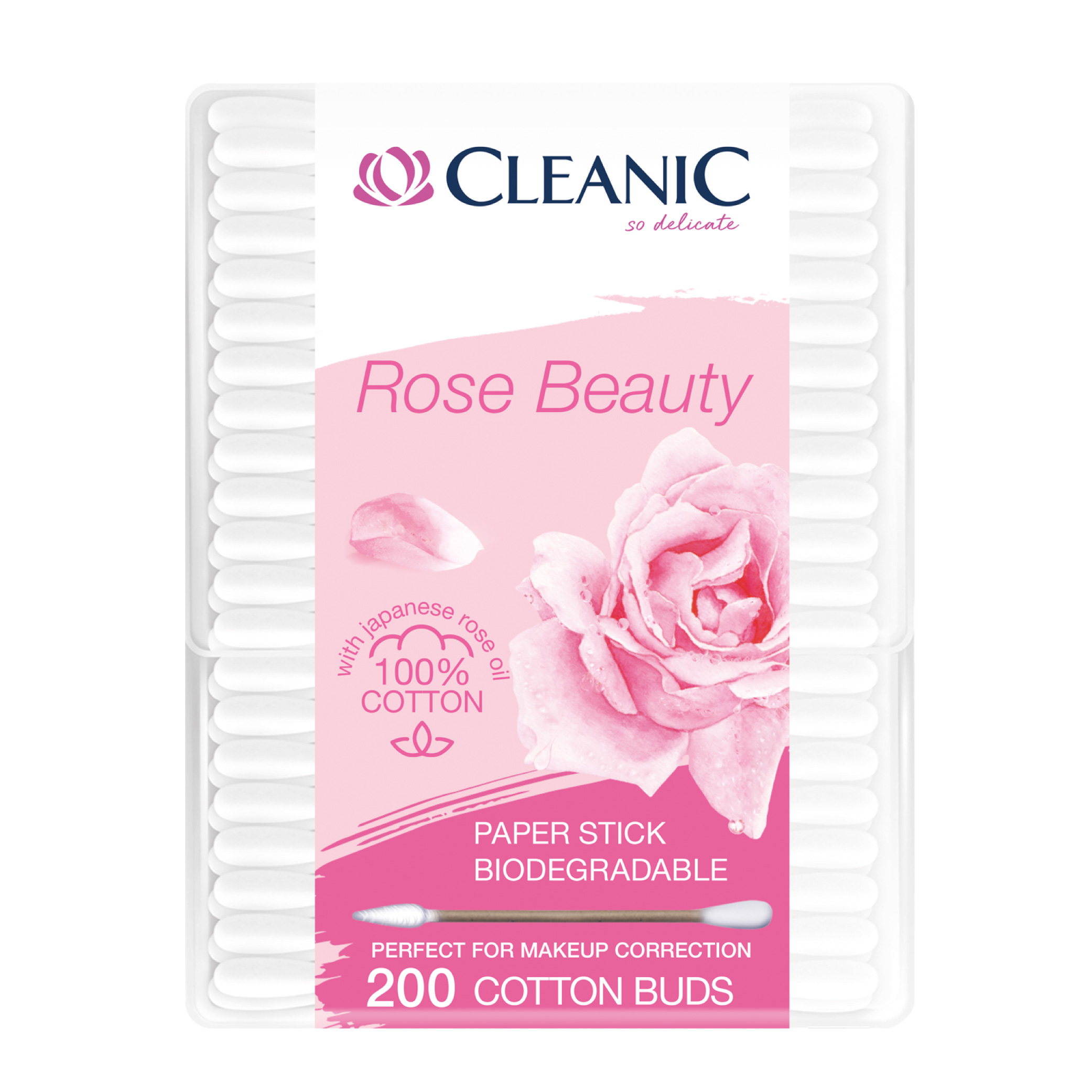 Cleanic patyczki higieniczne 200szt Rose