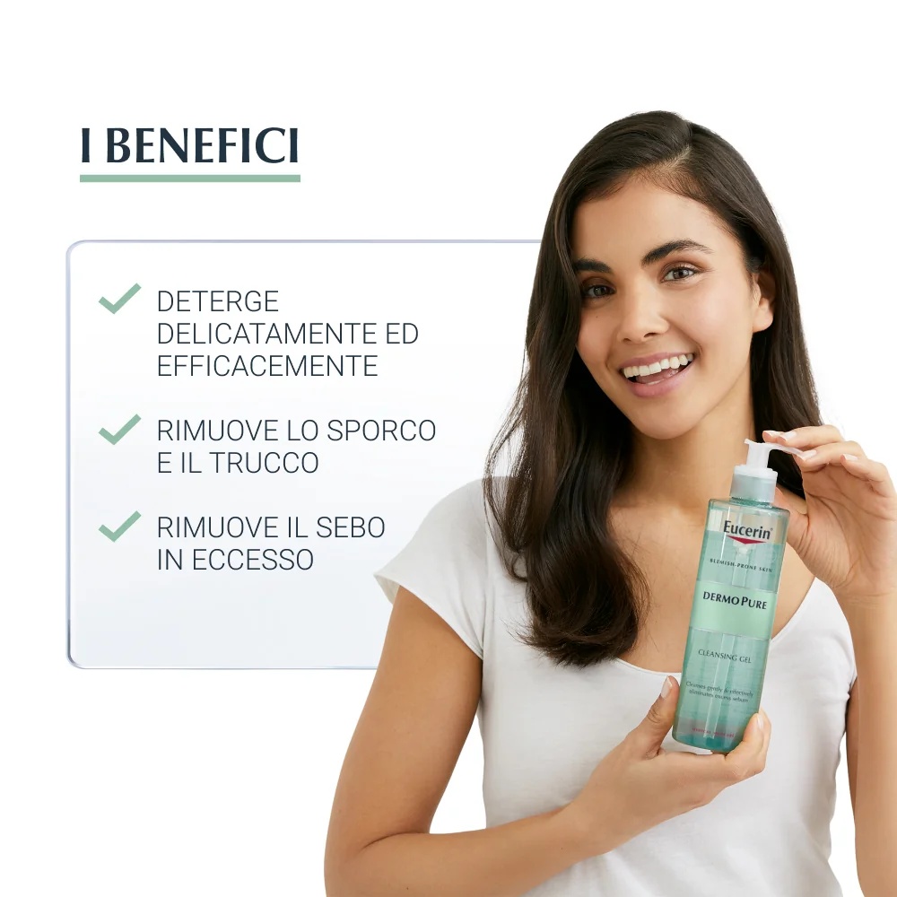 Eucerin DermoPurifyer Gel de Limpeza Facial Oil Control 400 ml