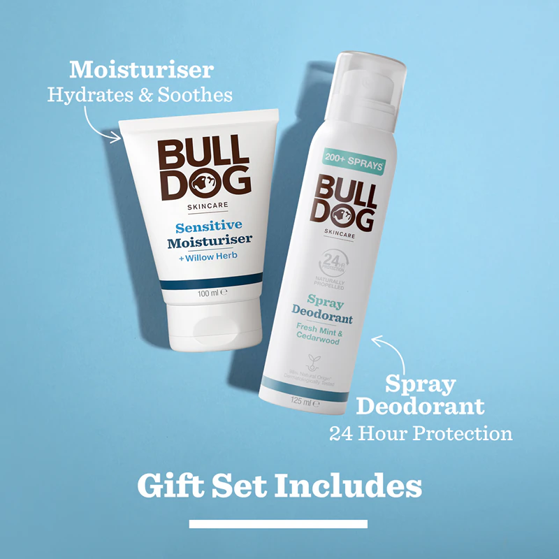 Bulldog Sensitive Duo Cadeauset voor lichaam en gezicht voor mannen
