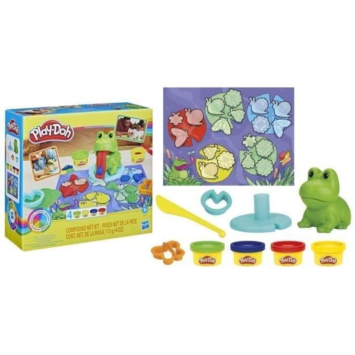 Rana colorata Play-Doh, pasta modellabile, giocattolo creativo per bambini dai 3 anni in su