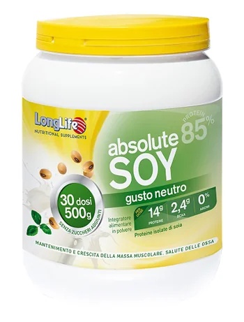 LONG LIFE Longlife Absolute Soy 500 g Saúde óssea e crescimento muscular