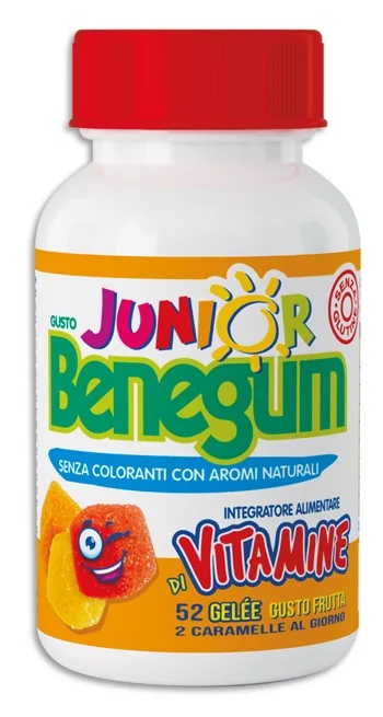 BENEGUM Benegum Gelee Junior Multivitamin-Nahrungsergänzungsmittel 52 glutenfreie Bonbons