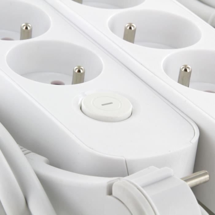 2er-Set Steckdosenleisten – CHACON – 4 x 16 A – 1,5 m Kabel