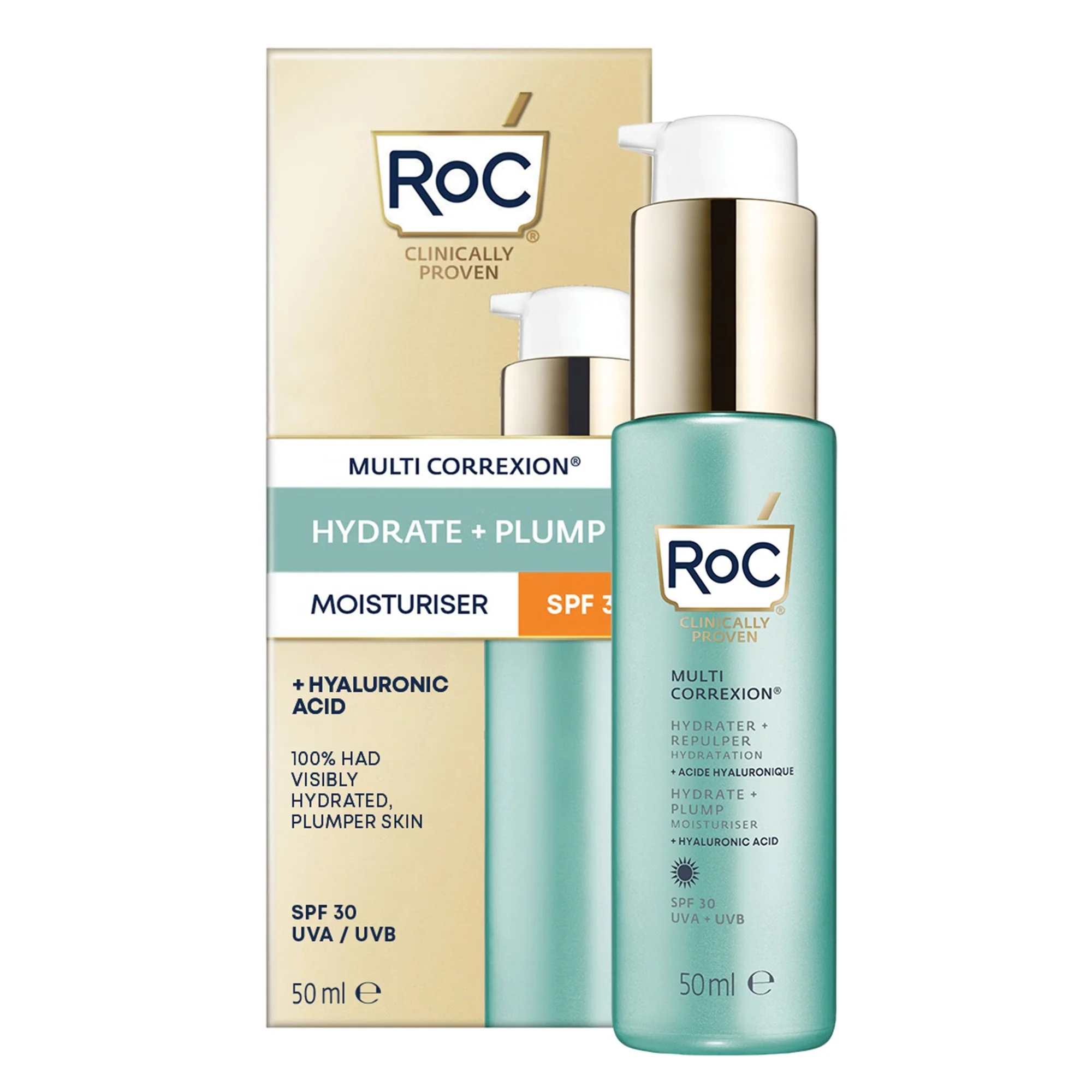 Multi Correxion Hydrate + Plump Idratante Viso SPF30 - Crema viso giorno idratante, Crema viso giorno antirughe