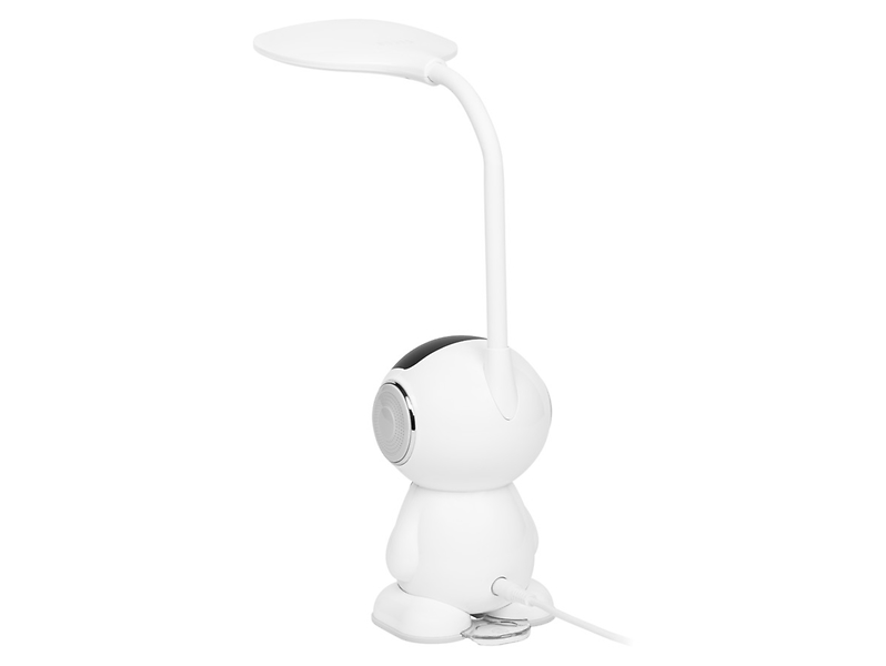 Lampka biurkowa Astral LED ze zmienną barwą światła biało-szara