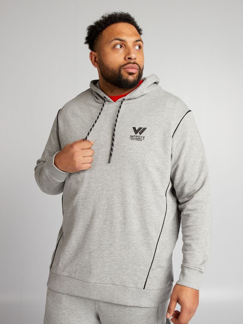 Hoodie van French Terry - GRIJS