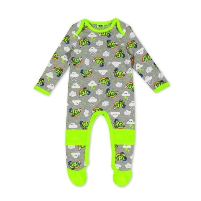Pijama de bebê - VR46 - Sol/Lua - Algodão - Número 46 - Menino