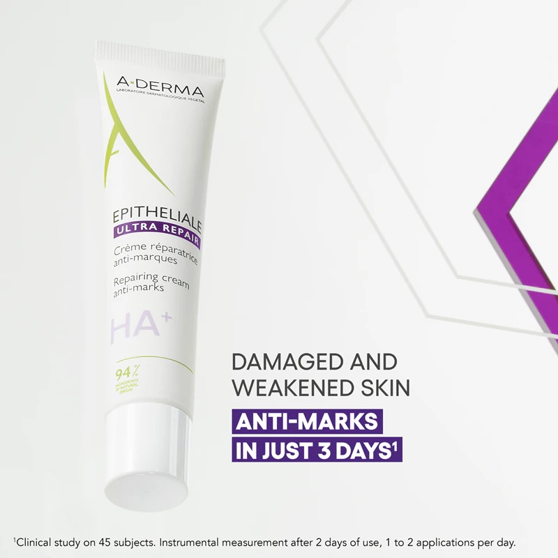A-Derma Epitheliale AH Ultra Repair Repairing Cream Krēms pret traipiem kairinātai ādai
