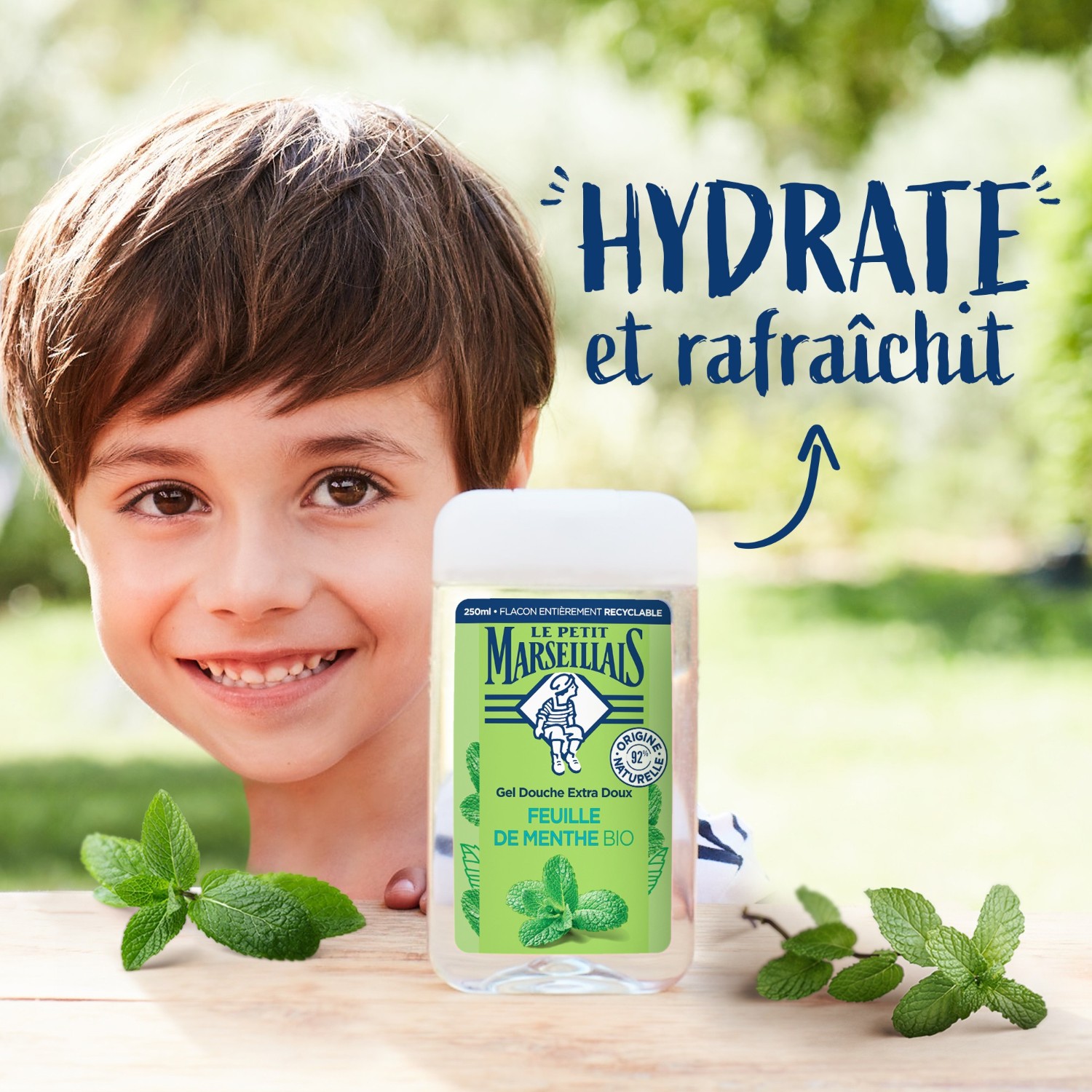 Le Petit Marseillais Gel Douche Extra Doux Feuille de MentheFlacon