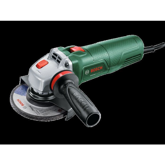 Amoladora angular con cable Bosch UniversalGrind 850-125 – 850 W, 125 mm, 3 discos incluidos