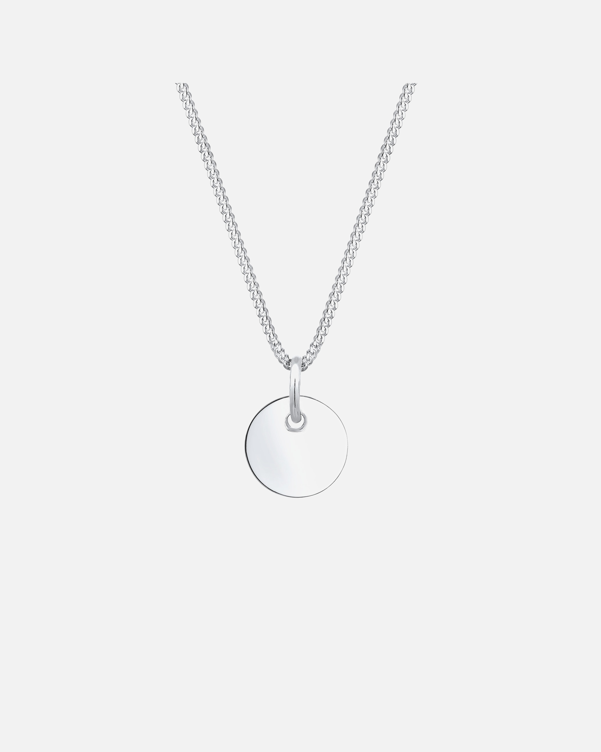Elli Femmes Pendentif Plaquette Basique Géo Look en Argent Sterling 925