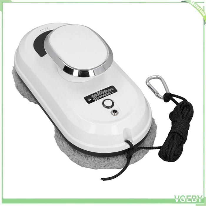 Robot nettoyeur de vitres - FAFEICY - Modèle automatique - Aspiration 5600Pa - Tête double spirale - Prise UE