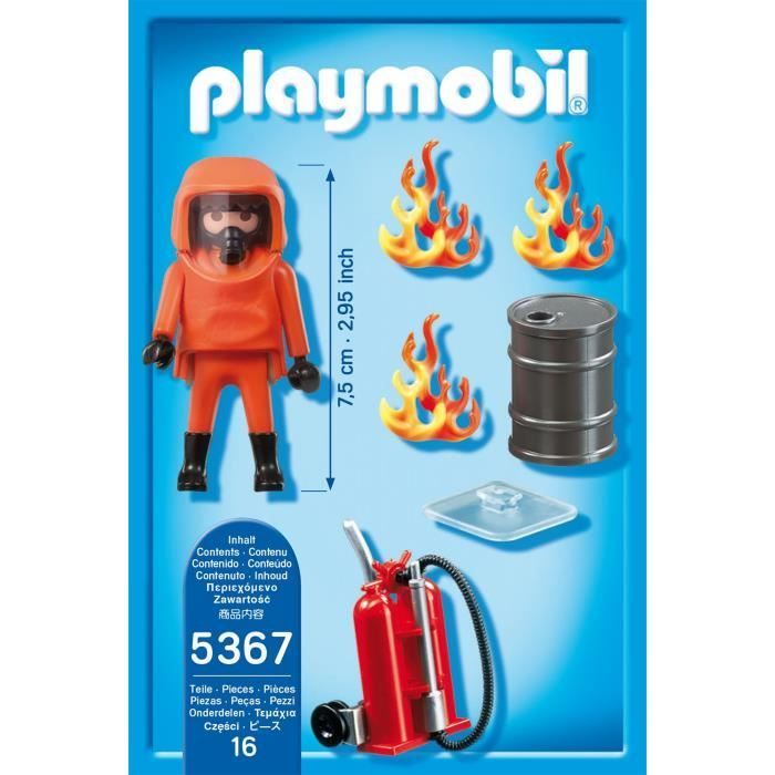 PLAYMOBIL – FEUERWEHRMANN MIT FEUERWEHRANZUG – 5367 – Unisex – Ab 5 Jahren