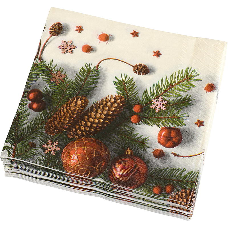 Vie Eco Servetten, 20 stuks, 33x33 cm, Advent