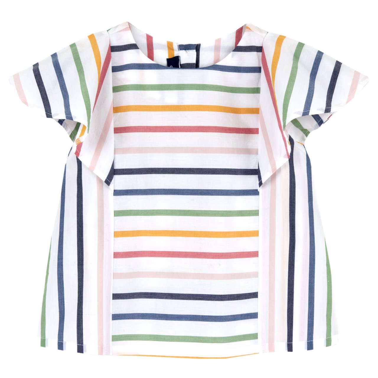 buntes gestreiftes T-Shirt