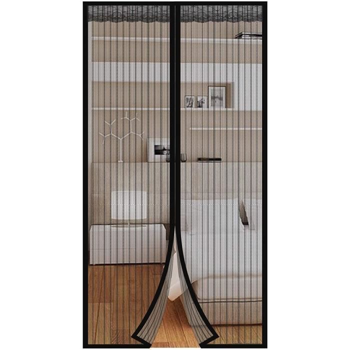 Mosquitera magnética para puerta FREOSEN - 100x210CM - Enrollable lateralmente - Velcro