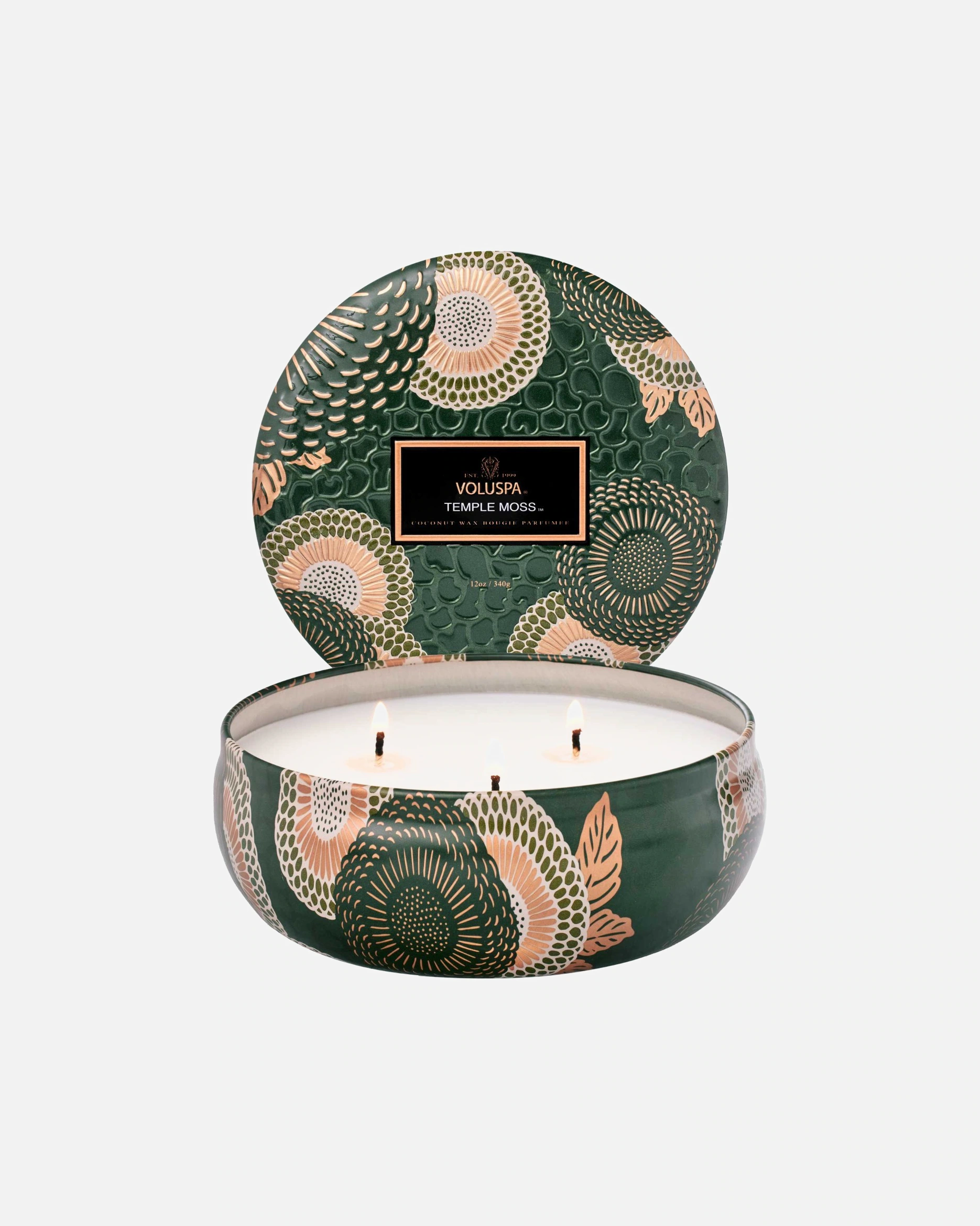 VOLUSPA Temple Moss 3 Wick Tin